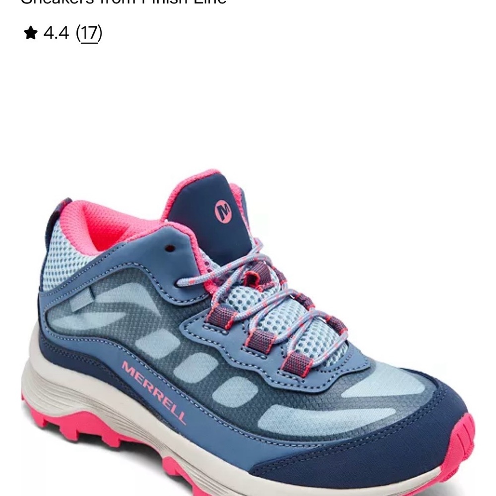 Merrell Girls Moab Speed Mid Water Resistant Hybrid Sneaker